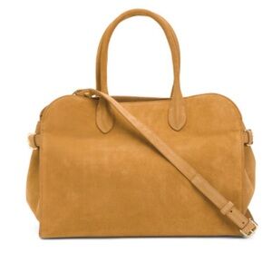 Claudia Firenze Caramel Suede Leather Handbag NWT